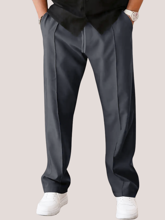 Casual Straight SpandexDry Pants - Charcoal